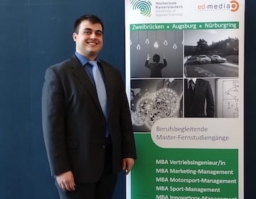 Herr Dani Bechev, Absolvent des MBA-Fernstudienganges Vertriebsingenieur/in