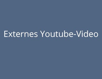 Externes YouTube Video